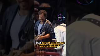 No more legends like this #ChuckBerry #BruceSpringsteen #RockHistory #Legends #OldButGold #UNSEEN99