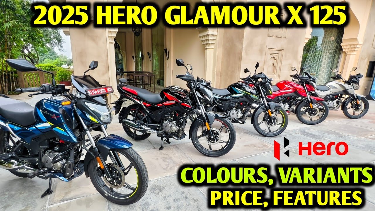 2025 Hero Glamour X 125 All Colours , Price , Variants and Features 🔥 | JD Vlogs Delhi