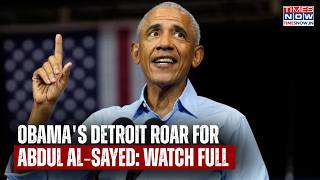 Obama Roars For Abdul El-Sayed: Fiery Detroit Speech| US' Michigan Nightmare For Trump Watch Full