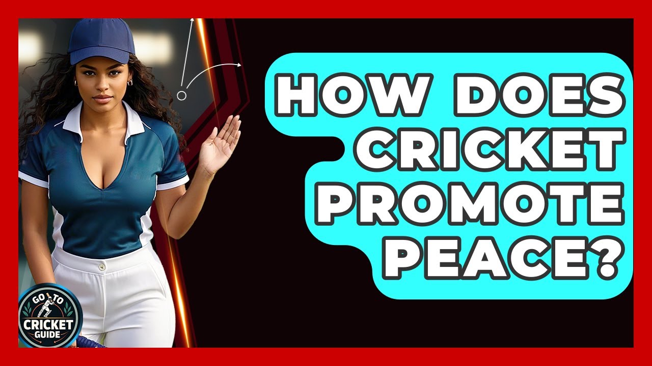 How Does Cricket Promote Peace? - Go-To Cricket Guide