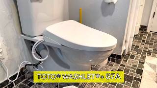 TOTO WASHLET+ S7A Electronic Bidet Toilet Seat Review - Watch Before You Buy!
TOTO WASHLET+ S7A Elongated Bidet Seat
B0C74TJJPR
If you want to have a life changing experience, you must buy this bidet seat for your toilet. I never thought I would use or even buy a bidet. I actually bought this for my wife as a birthday gift. I thought she would like it. At first, she didn’t know what to think. After I installed the bidet seat on the toilet and after she used it a few times and got used to the controls on the remote, she loves it. I too used it and I was totally surprised how wonderful of an experience it is now to go to the bathroom. We both feel much cleaner and actually enjoy the full experience. I selected this bidet from all the other bidets for the following reasons:
- Lid automatically opens and closes
- Pre and post wash cycle to help prevent waste from sticking to the sides of the toilet
- Chemically treated water to keep toilet clean
- Preheated and continuous warm water set at the desired temperature
- Air filtration system that automatically turns on when sitting on the seat and automatically turns off after use
- Preheated toilet seat set at desired temperature
- Night light that turns on and off automatically
- Wand auto clean function before and after use
- Easy installation
- Four custom presets (Seldom use the presets because we like to move the wand to full back and forward positions for a better clean)
- Air dryer automatically turns on at desired temperature and automatically turns off
The only drawback I learned is that the lid can get unintentionally damaged if anyone sits or stands on it when it automatically opens. If you have young children at your house, this can be a potential problem.
Overall, we absolutely love our experience using this bidet and we think you will too! TOTO WASHLET+ S7A Electronic Bidet Toilet Seat Review - Watch Before You Buy!