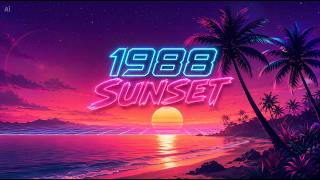 Driving Into The Past 1988 Sunset Nostalgic Synthwave