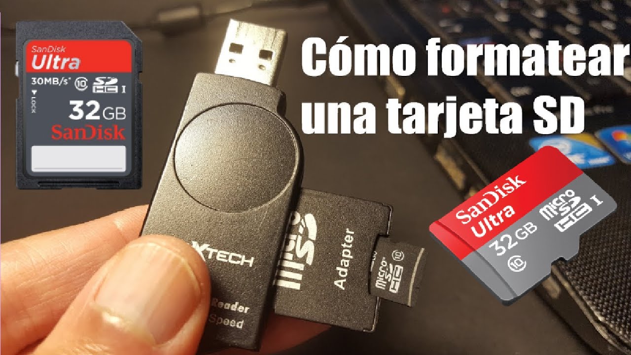 Pasos para formatear la tarjeta de memoria SD - YouTube
