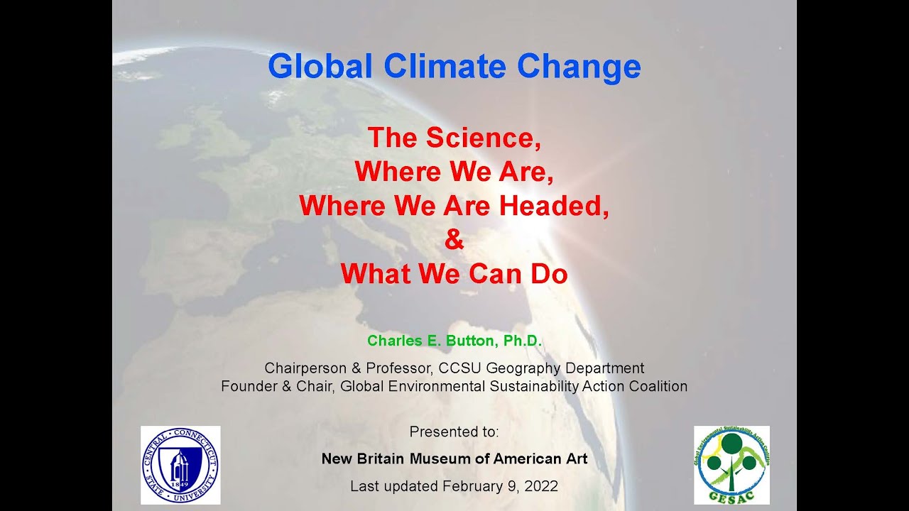 Lecture | Catharine Rogers Distinguished Lecturer Charles Button Climate Change Update