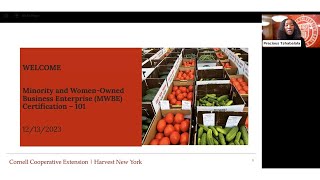 Minority and Women-Owned Business Enterprise (MWBE) Webinar
