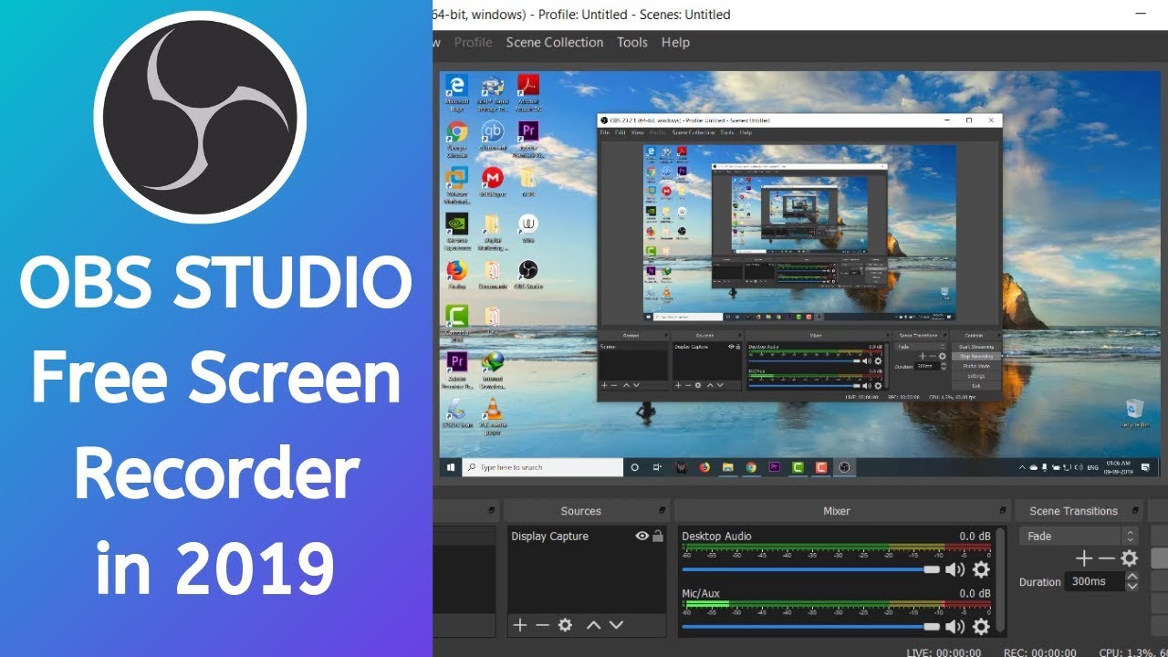 obs studio screen recorder tutorial