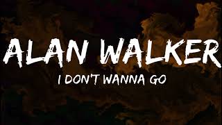 Alan Walker - I Don't Wanna Go (Official Lyric Video)