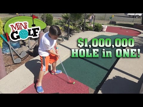 1 MILLION HOLE IN ONE Mini Golf Fun Snacks