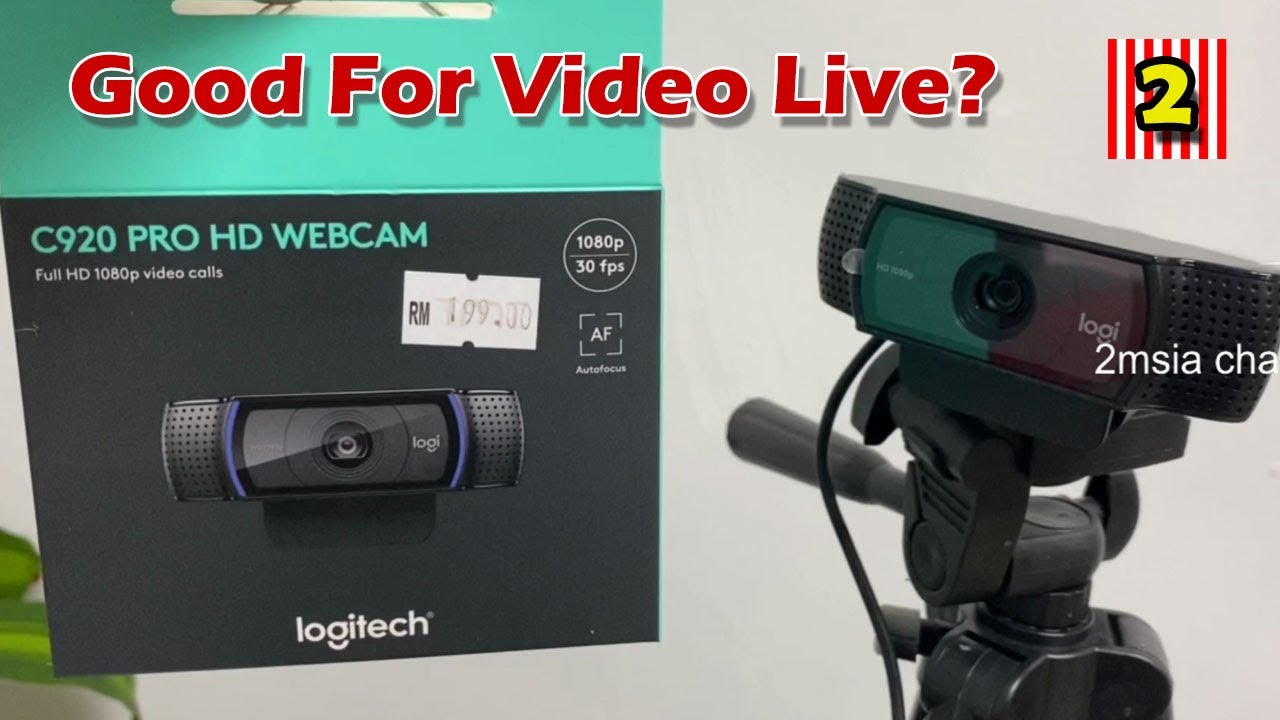 Logitech Webcam C920 Pro Unboxing Great For Doing Live Webcam Quick ...