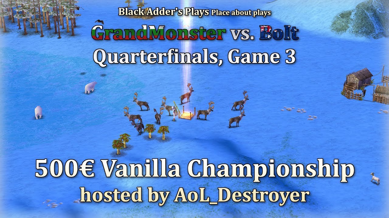 AoM Vanilla Champ., Quarters - GrandMonster vs BoIt, G3 - Isis Mirror, Ghost Lake - Age of Mythology
