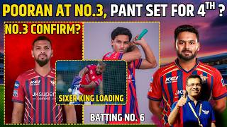 LSG Sixer King Nicholas Pooran Set to Bat No.3 | Pant as No.4, Is it Possible? RCB vs LSG  | LSG WIN
