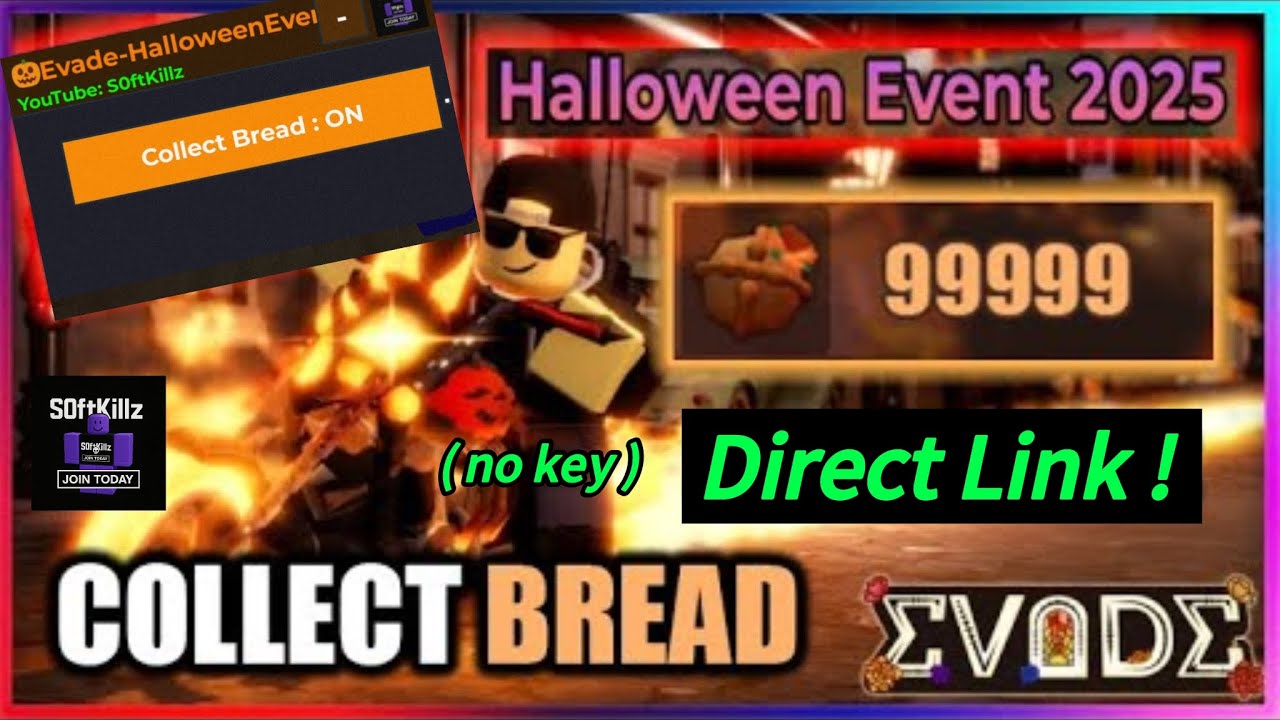 [DIRECT LINK] (Halloween🎃)EVADE SCRIPT | Collect Bread | (NO KEY!)