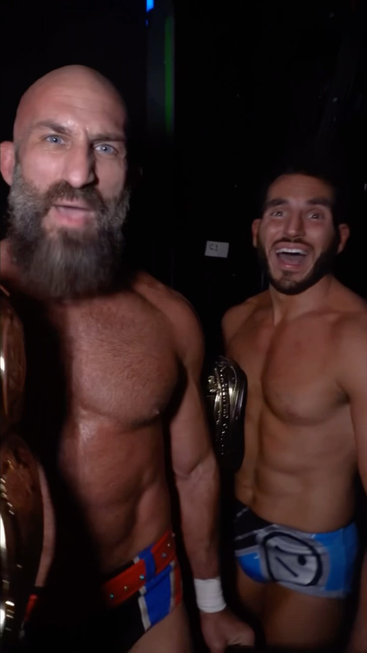 Let’s hear from the new Tag Team Champions!