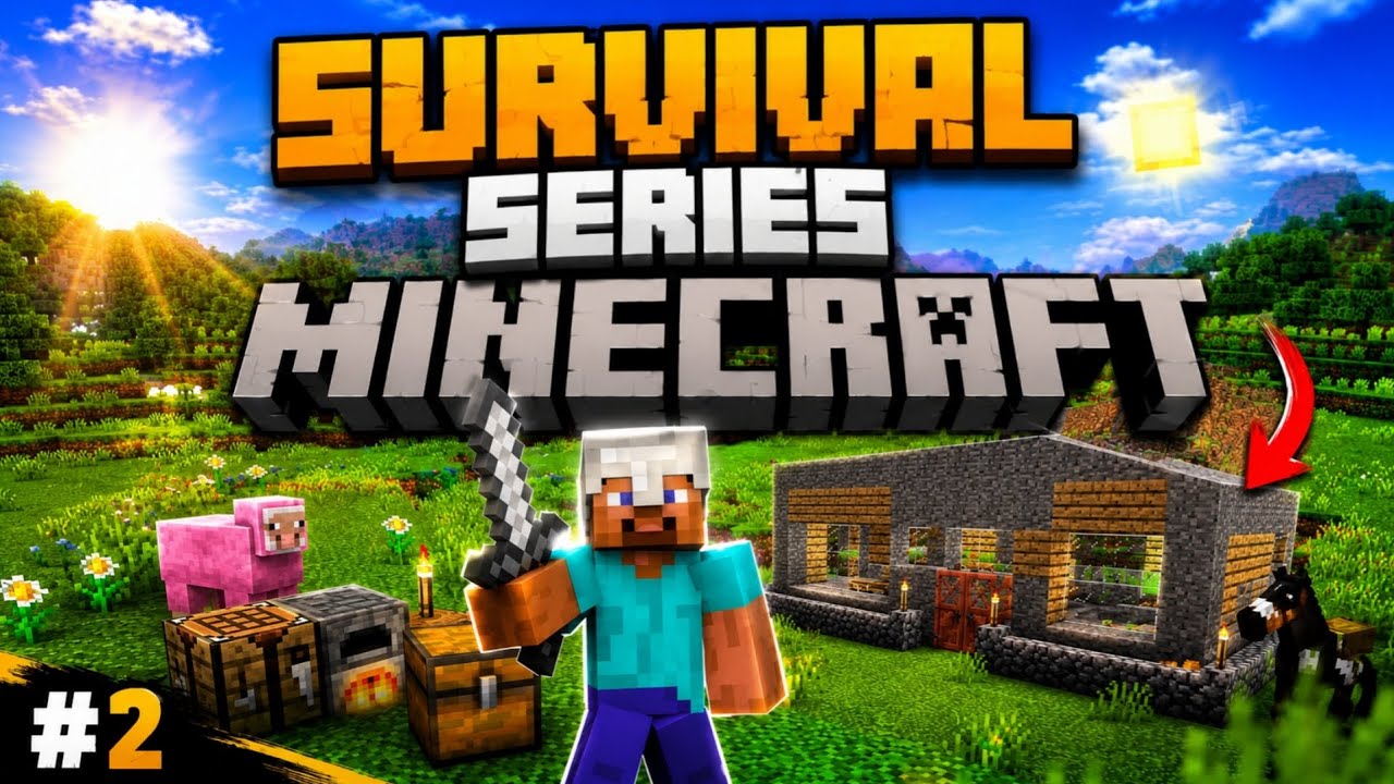 Minecraft Survival Series Part 2 🔥 | Finally Mera House Ban Gaya #video ...