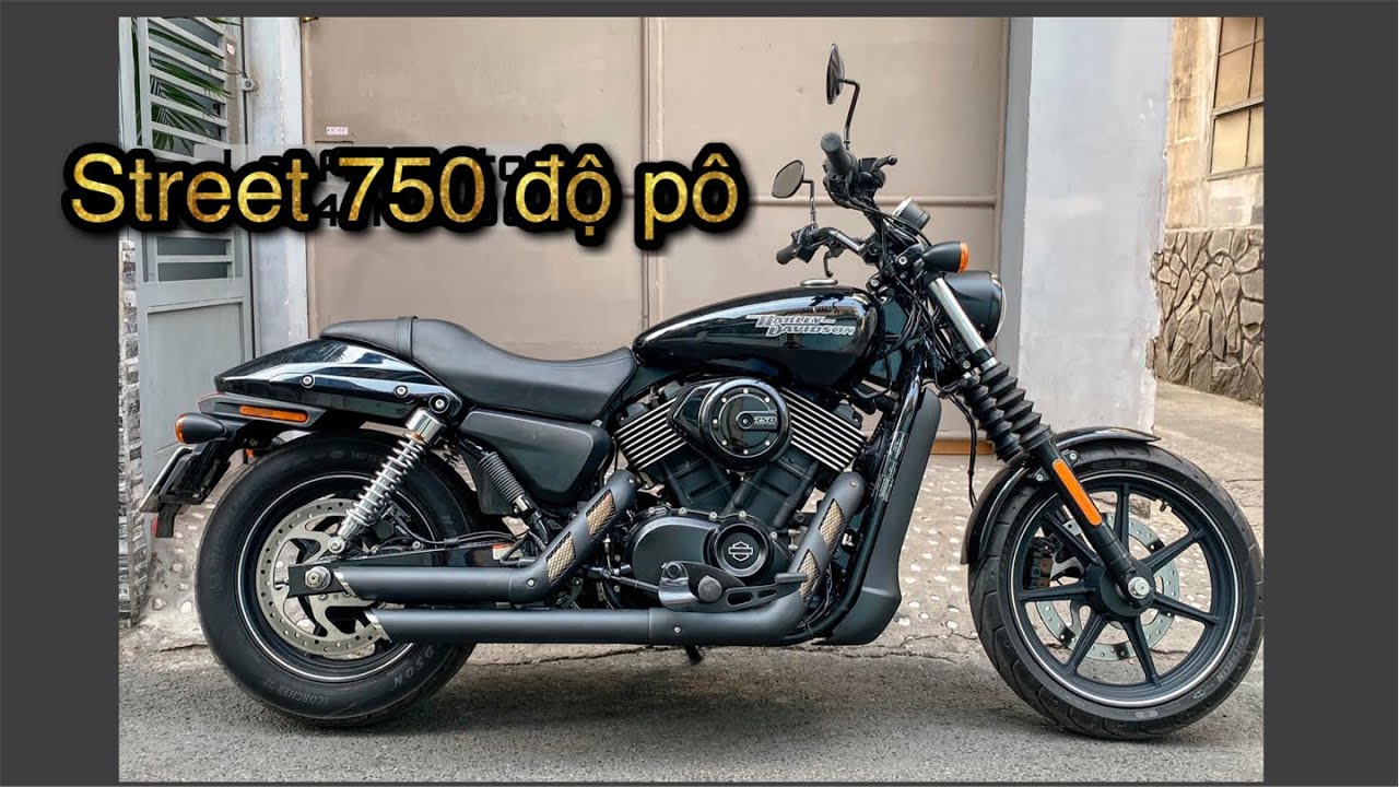 Harley Davidson Street 750 custom exhaust Vance Hines style . Street