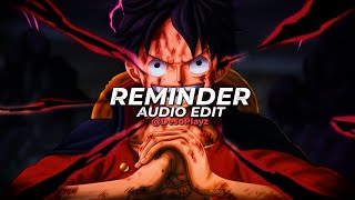 reminder - the weeknd [edit audio]