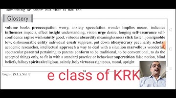 UNIT: 8 READ:1 FOR YOUTH STD: 12