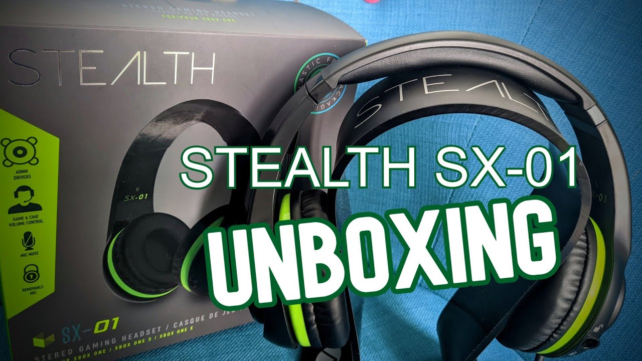 UNBOXING and FIRST LOOK - STEALTH SX-01 Headset for Xbox One - YouTube