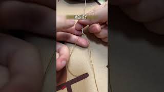 Threading Thick Thread Through a Needle in Seconds! 🧵🔥 #LifeHack #SewingHack #shorts