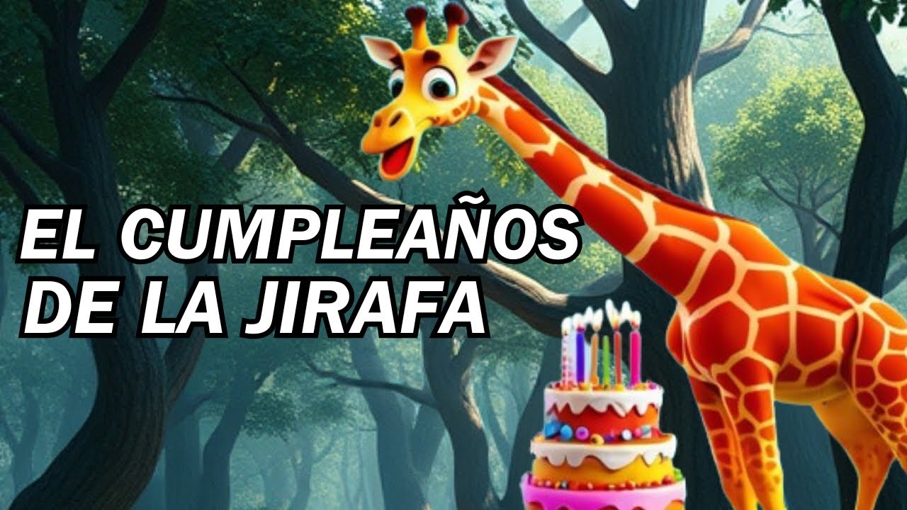El Cumpleaños de la Jirafa 🥳 Cuento Infantil Corto YouTube