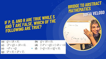 1.1.4 - If P, Q, and R are true while S and T are false, which of the following are true?