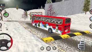 Bus Driving Games Snow Bus 3D . Realistic mobile gaming screenshot 5