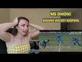 British Girl Reacts To MS Dhoni Wicket Keeping Skills