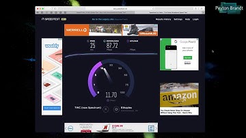 Time Warner Cable Spectrum 100Mbps Internet Speed Test