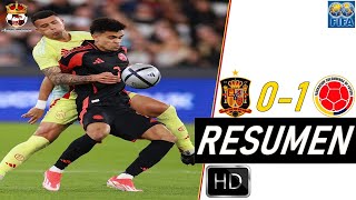 España vs Colombia 0-1 Resumen Completo | Amistoso Internacional 2024 | Relato RCN