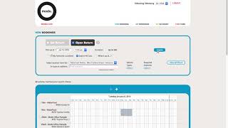How to make an Open Return Booking via desktop site