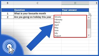 How to Create a DropDown List in Excel