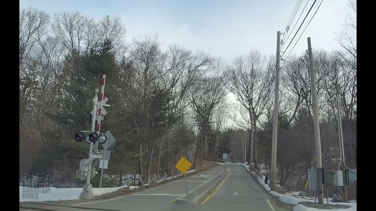 Boston drive through Waltham, Weston, and Lincoln on MA117 YouTube