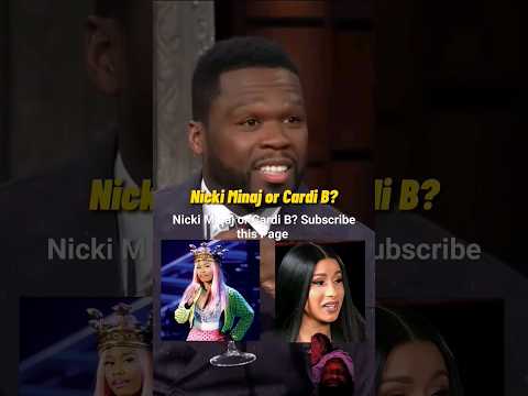 Cardi B or Nicki Minaj? that question was posed to 50 Cent on the late-night program #50cent #shorts