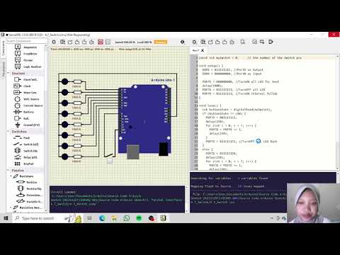 Simulation Switch in SimulIDE with Arduino Uno