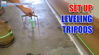 How To Set Up Concrete Floor Leveling Tripods After Subfloor Preparation