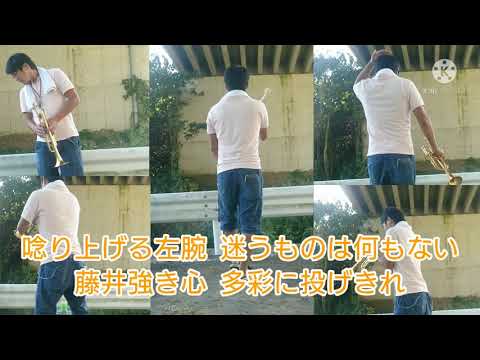 トランペット 巨人 藤井の応援歌吹いてみた