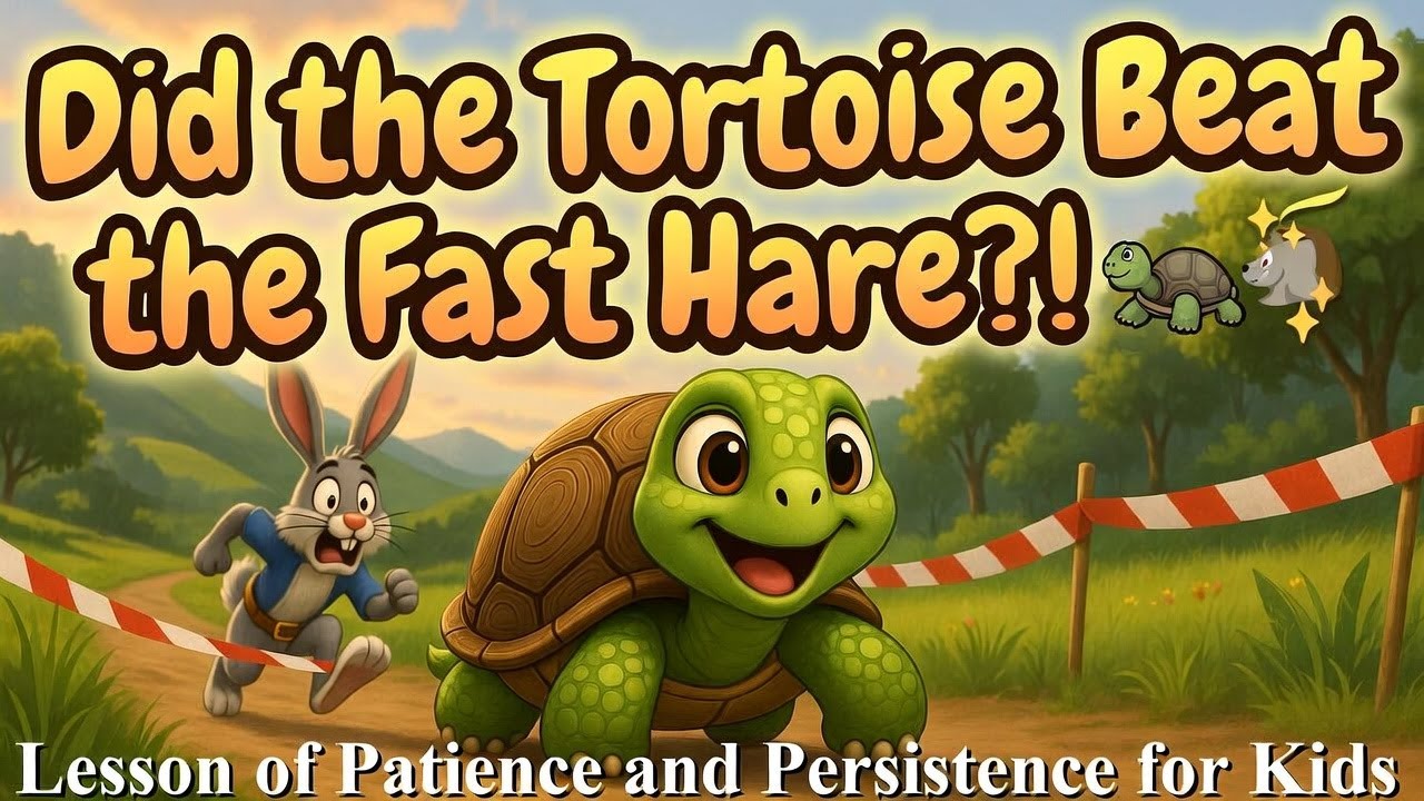 السلحفاة فازت على الأرنب السريع؟! 😲 قصة ممتعة وعبرة مهمة للأطفال