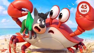 giant crab protect environment good habits cartoon sheriff