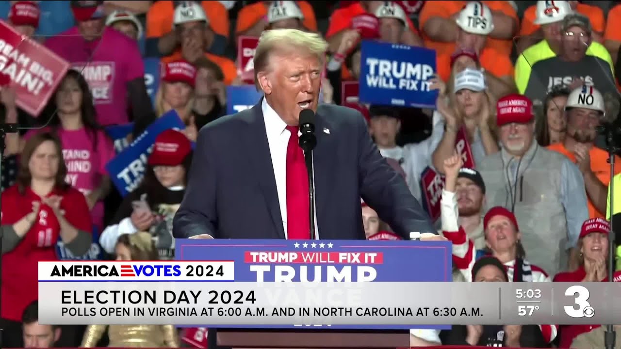 Trump, Harris made their final pushes in battleground states the eve of ...