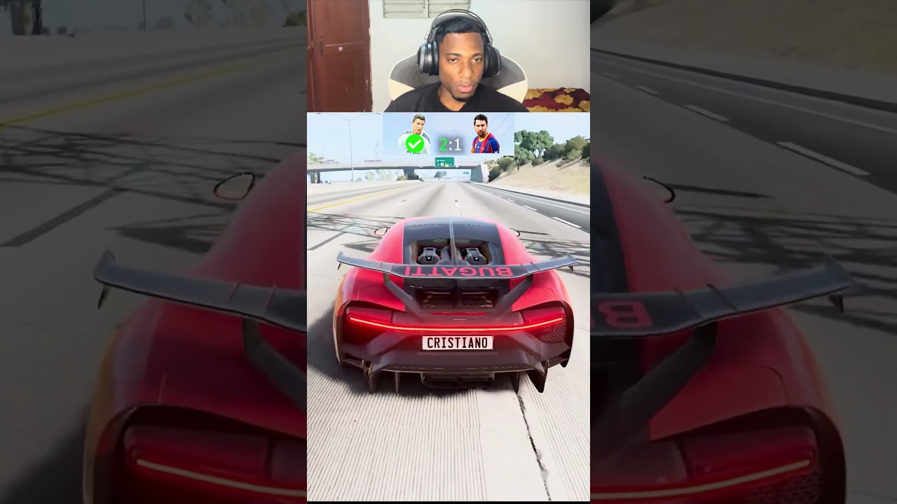 Bugatti de cristiano Ronaldo vs Pagani de Leonel Messi 