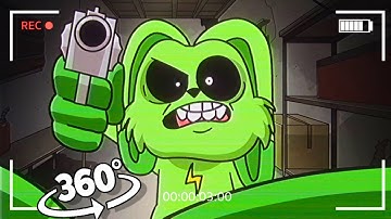 360º VR Smiling Critters: Hoppy Cardboard Audio Goes - Wrong Poppy Playtime Chapter 3 Animation