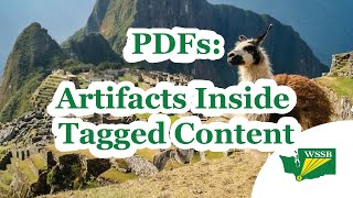 PDFs: Artifacts Inside Tagged Content