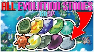 ALL EVOLUTIONS STONES IN BDSP!
