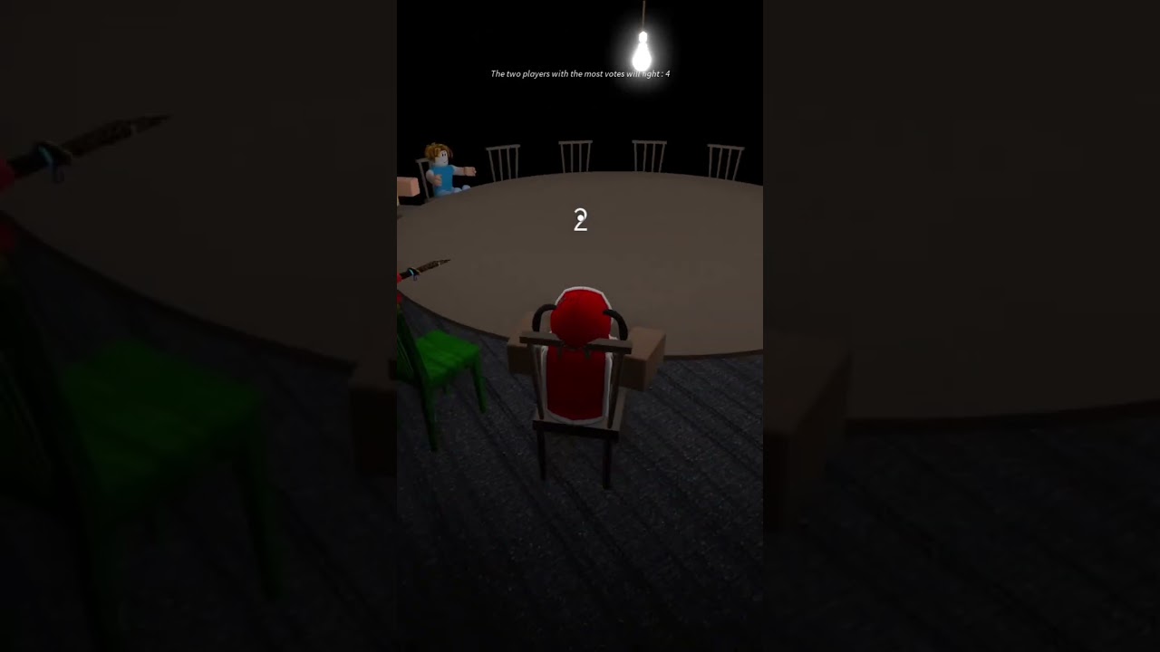 A well-timed knife throw in breaking point…