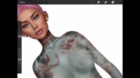 Procreate iPad Tutorial Second Life & IMVU [ Overlaying Textures & Creating Dimension ]