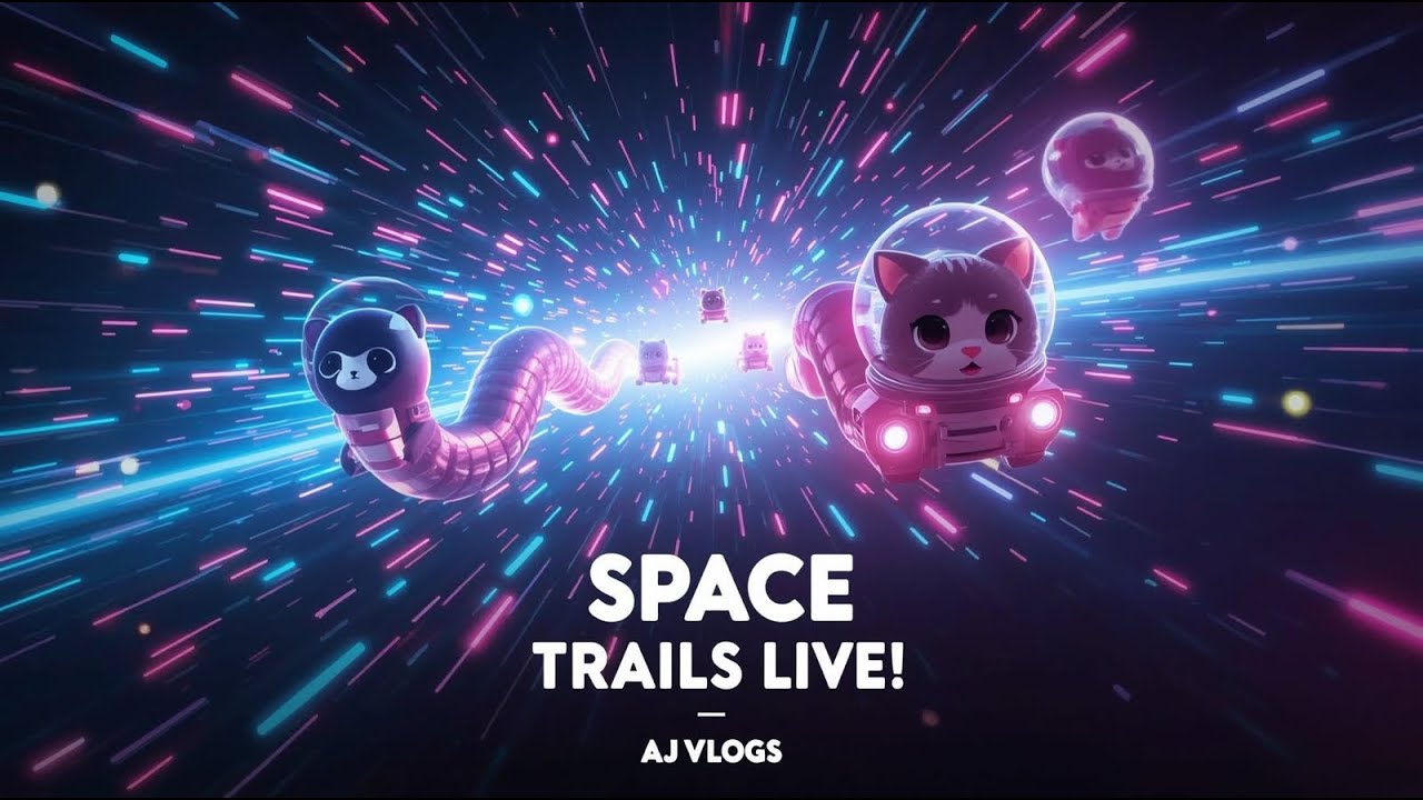 🐍 Space Trails Live | Epic Space Chase & Tricks | Aj Vlogs - YouTube