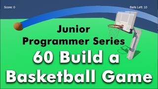 Tutorial del juego de baloncesto Unity 6 | Enseñando matemáticas con vectores, coordenadas y física screenshot 5