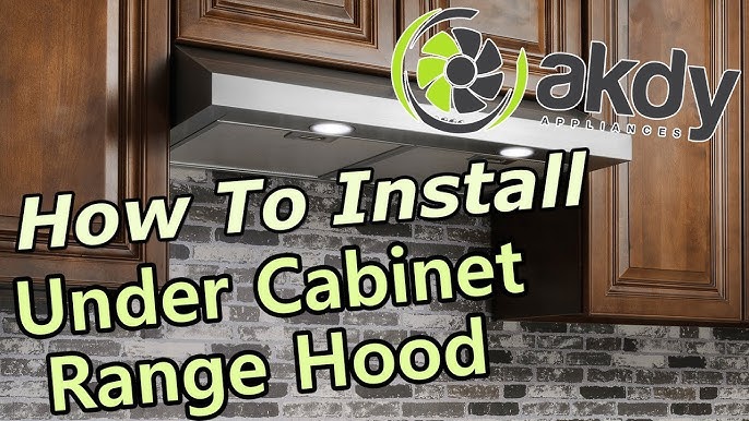 Under Cabinet Vent Hood Installation 
