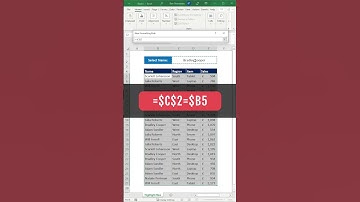 Excel Tips: Highlight Matching Rows in Excel #shorts