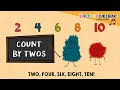 Count by twos with the juicebox learn two four six eight ten new counting song numbers